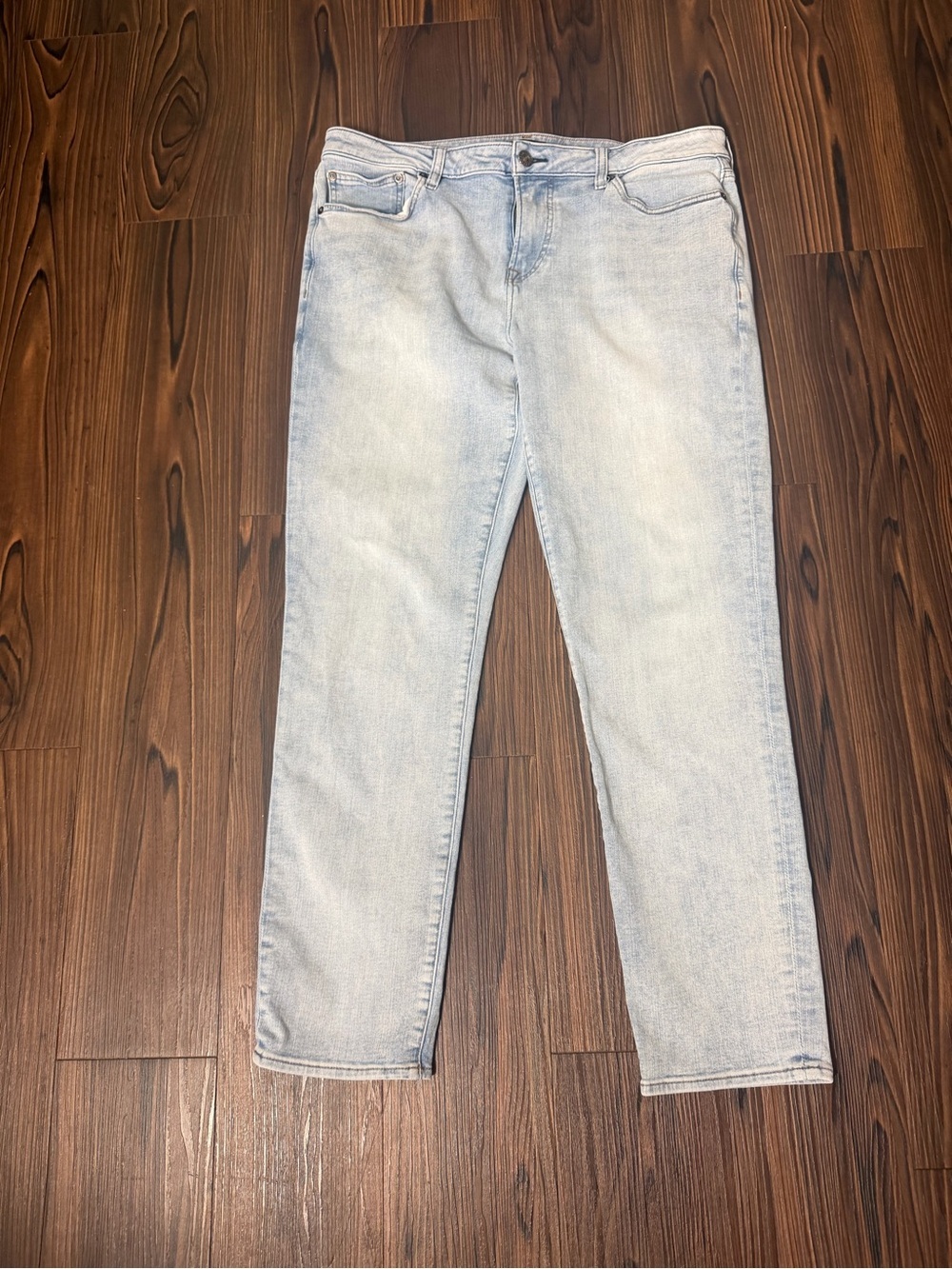 Express Men’s Slim 4-Way Hyper Stretch Light Wash Jeans Size 36x32 - Picture 2 of 11